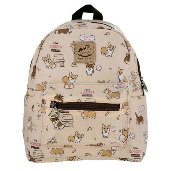 Uma Hana Handbags - Waterproof Corgi Mini Small Travel Backpack